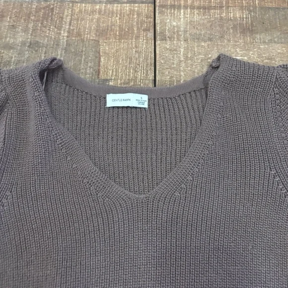 Gentle Fawn sweater knit top/blouse v-neck - Picture 3 of 5